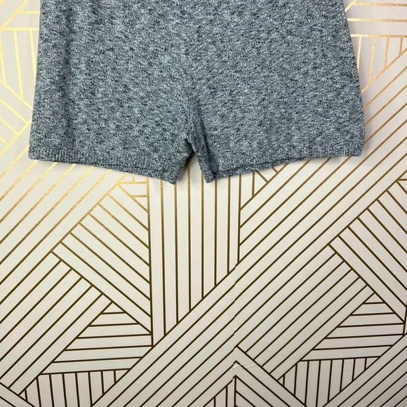 Naadam High Waisted Knit Bike Shorts in Light Blue Cotton Cashmere Size US Large - Picture 5 of 12